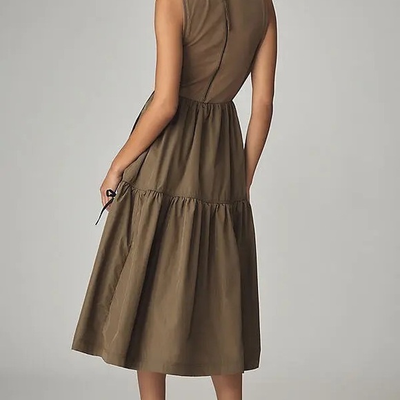 Nwot Daily Practice bowline sleeveless midi Dark Green Dress - Picture 3 of 5